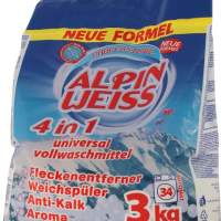 Waschmittel, Vollwaschmittel ALPINWEISS 4in1 3 Kg Wasching Powder Waschpulver
