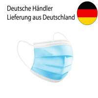 Mundschutz Maske 3 Lagig Atemschutz CE zertifiziert, Deutsche Händler Lieferung aus DE