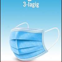  Atemschutzmaske | Mundschutz | 3lagig | Filtermaske | Staubmaske