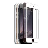 Hartglas Displayschutz für iPhone 6 Plus, 6s Plus - mit Microdots white frame
