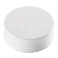 magnetoplan Magnet Ergo Large 1665000 34mm white 10 pieces/pack.
