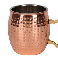 APS mug Moscow Mule bulbous stainless steel/copper look 550 ml