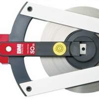 Steel tape measure Ergoline BF L.50m mm/- yellow Flextop BMI Accuracy II rust-protected