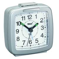MEBUS quartz alarm clock silver