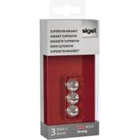 Sigel Magnet SuperDym C5 GL702 Kugel 12,7mm silber 3 St./Pack.
