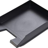 HELIT Briefablage für DIN A4-C4 Kunststoff schwarz, 5 Stück