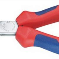 Electronics gripping pliers DIN ISO 5743 L.160mm flat-narrow Chrome 2-component sleeves Knipex