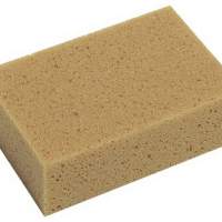 Universal sponge 180x120x60mm rectangular natural color, 20 pieces