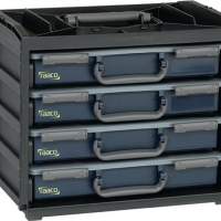 Assortment box safe W.376xD.265xH.310mm 4 compartments each 2x 871440/871441 RAACO