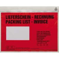 Document pouch delivery note invoice C6 mF self-adhesive red 250 pcs./pack.