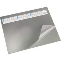 Runner desk pad Durella DS 52x65cm transparent film grey