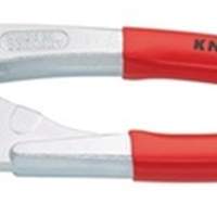 Tile punch L.250mm head chrome plated handles plastic coated Knipex