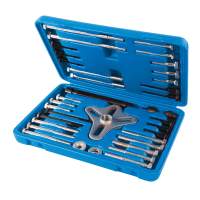 Silverline yoke puller with accessories, 40-93mm, 46 pcs. sentence