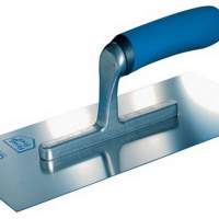 Smoothing trowel L.280mm W.130mm S.0.7mm Blade and Angel a. stainless steel soft young
