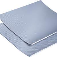 Insulation mat rubber 4.5mm longitudinally corrugated L.10x1m gray 10sqm / 1 roll