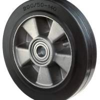 wheel diameter 160mm load capacity 300kg elastic solid rubber wheel hub length 60mm