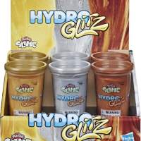 Hasbro Play-Doh Slime Hydro Glitz, sortiert, 6er pack