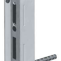 Lock case 147-40 for drill attachment, galvanized, prepared for electric door opener