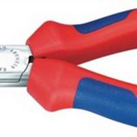 Snipe nose pliers L.140mm chrome-plated handles 2-component handle Knipex