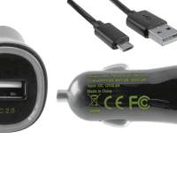DINIC MAG car quick charger + MicroUSB 1m black, pack of 4