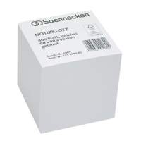 Soennecken note pad 5803 9x9x9cm 800 sheets white