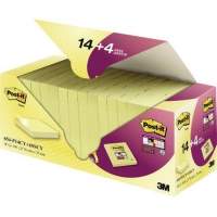 Sticky note self-adhesive 76 x 76 mm yellow, 18 pieces