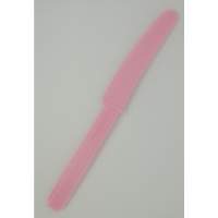 Amscan 10 sağlam plastik bıçak pembe uzunluk 17 cm genişlik 2,0 cm parti