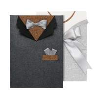 Luxuriöse Taschenfalte Hochzeitseinladung Grußkarten Papier Handwerk Dankes Karten Glitzer Karton Papier