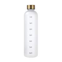 1L auslaufsichere Tritan BPA Free Sports Motivational Plastik Wasserflasche mit Zeit Markierung
